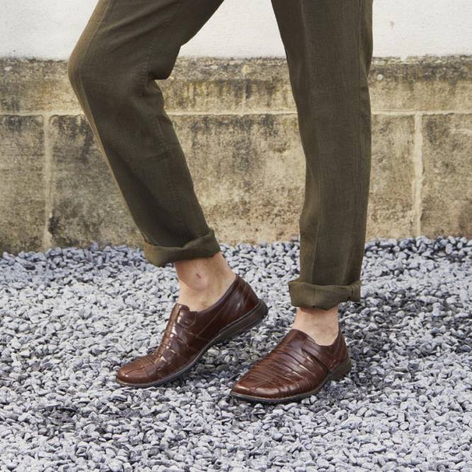 steven deslizar el pie dentro de los zapatos hombres Josef Seibel VLLJ310 marón