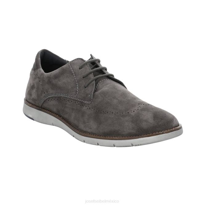 33 zapatos con cordones hombres Josef Seibel VLLJ335 gamuza topo