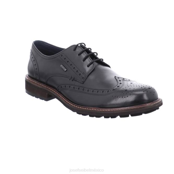 jaspe 53 zapatos con cordones hombres Josef Seibel VLLJ324 negro