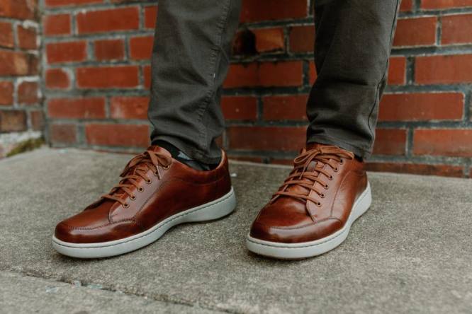 David 03 zapatos de gimnasia hombres Josef Seibel VLLJ296 coñac