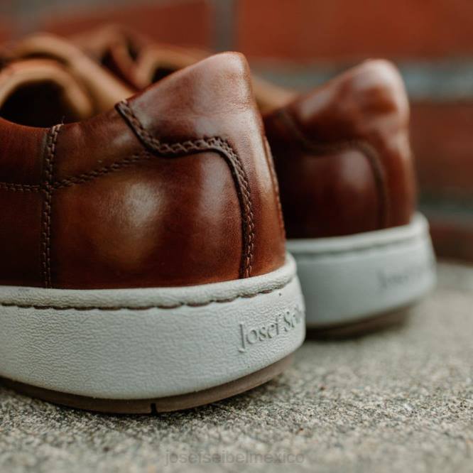 David 03 zapatos de gimnasia hombres Josef Seibel VLLJ296 coñac