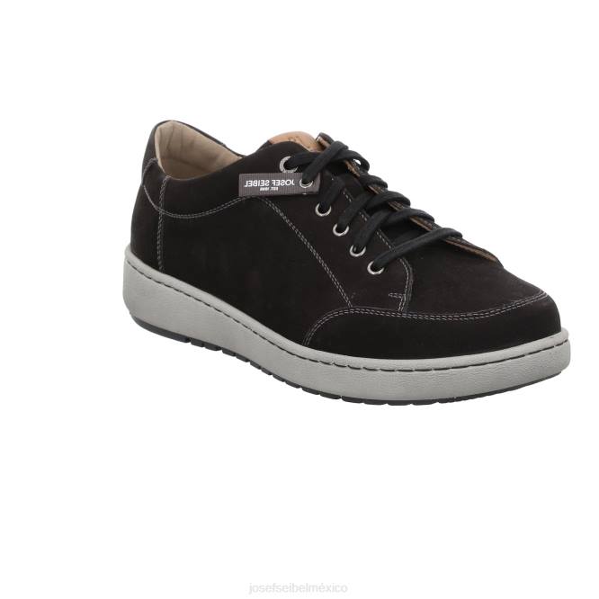 David 03 zapatos de gimnasia hombres Josef Seibel VLLJ301 nubuck negro