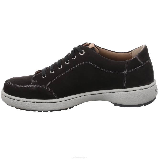 David 03 zapatos de gimnasia hombres Josef Seibel VLLJ301 nubuck negro