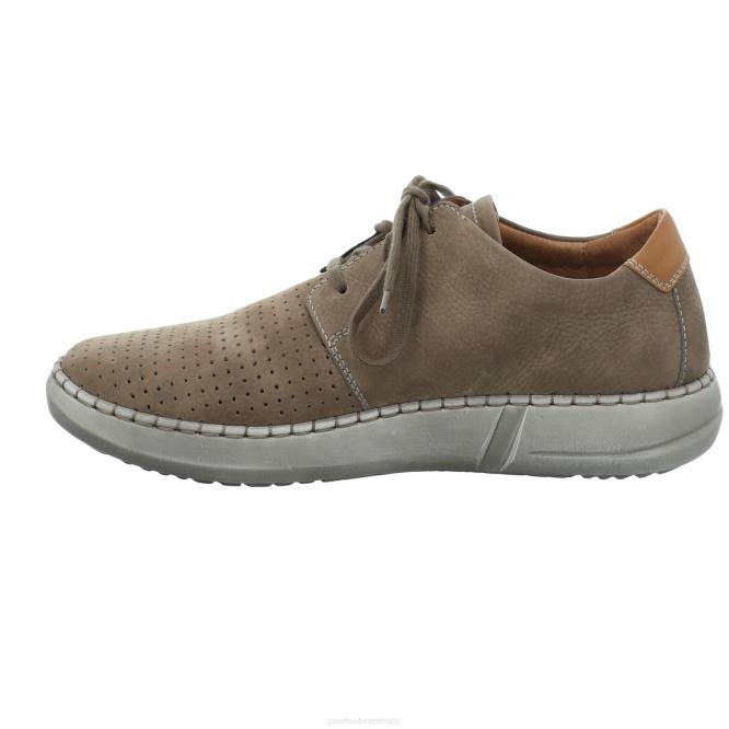 Luis 06 zapatos de gimnasia hombres Josef Seibel VLLJ308 gris pardo
