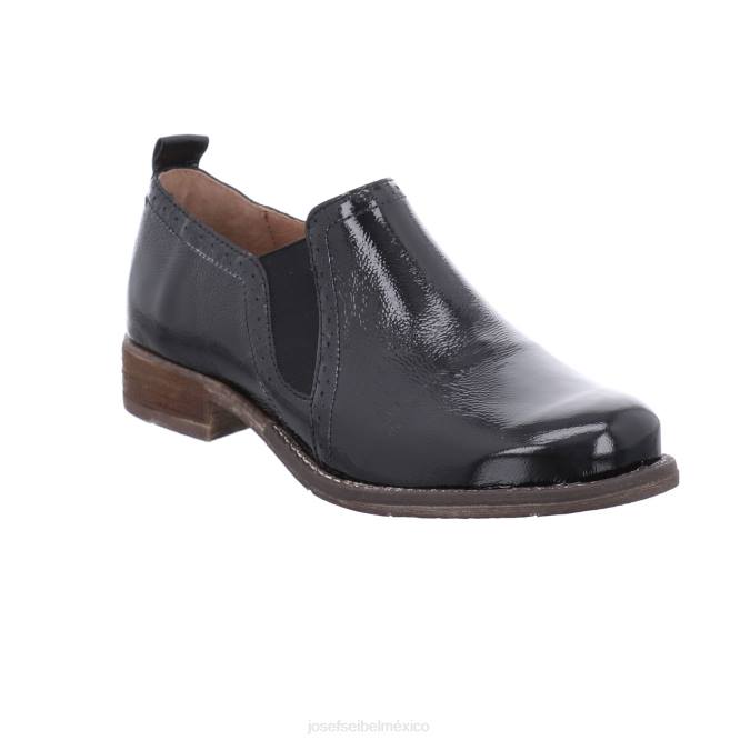 siena 91 deslizar el pie dentro de los zapatos mujer Josef Seibel VLLJ178 charol negro