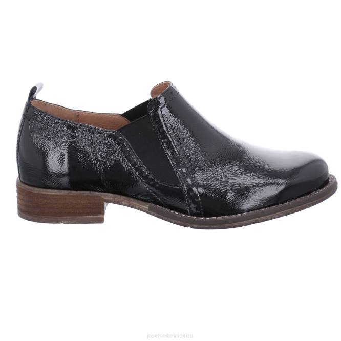 siena 91 deslizar el pie dentro de los zapatos mujer Josef Seibel VLLJ178 charol negro