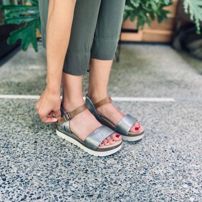 limpio 01 sandalias mujer Josef Seibel VLLJ116 platino