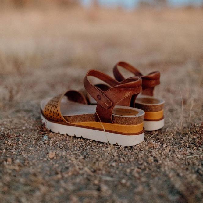 limpio 09 sandalias mujer Josef Seibel VLLJ129 amarillo