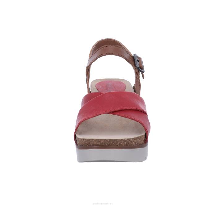 limpio 10 sandalias mujer Josef Seibel VLLJ123 rojo