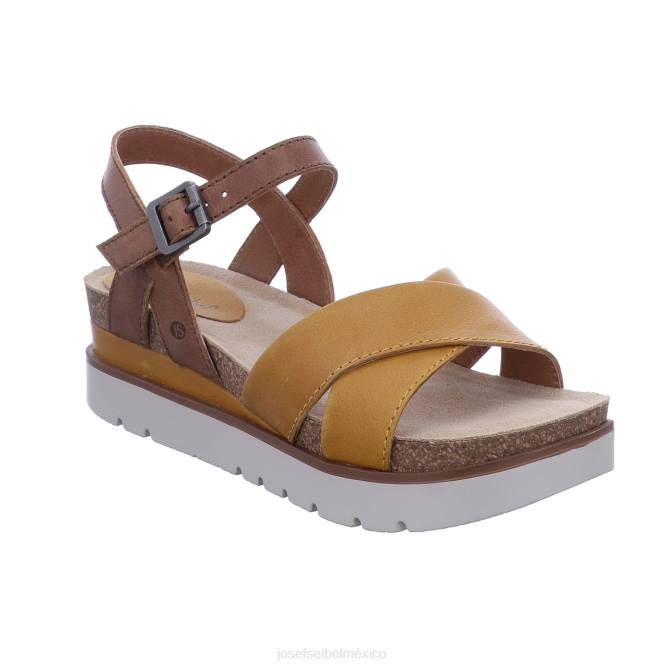 limpio 10 sandalias mujer Josef Seibel VLLJ124 amarillo