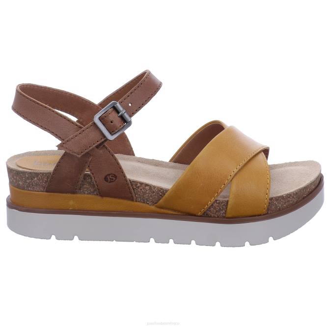 limpio 10 sandalias mujer Josef Seibel VLLJ124 amarillo