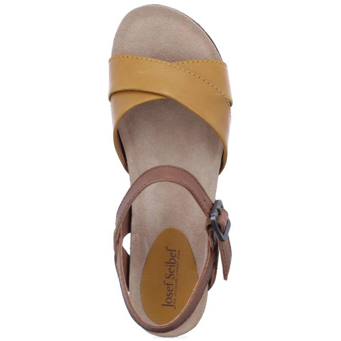 limpio 10 sandalias mujer Josef Seibel VLLJ124 amarillo