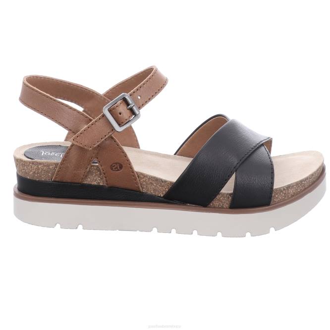 limpio 10 sandalias mujer Josef Seibel VLLJ126 negro