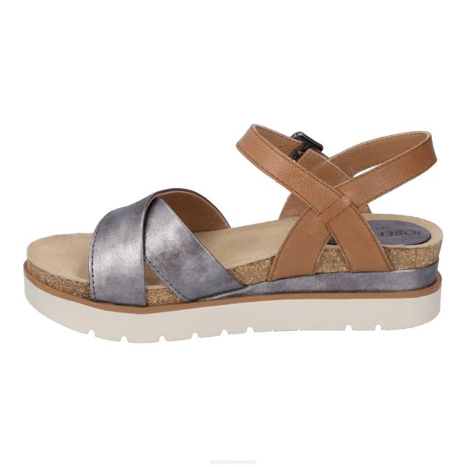 limpio 10 sandalias mujer Josef Seibel VLLJ127 antracita