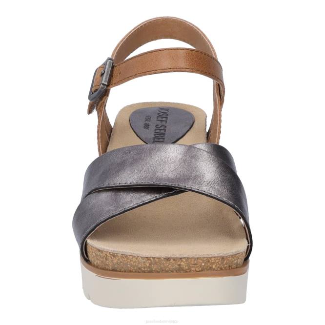 limpio 10 sandalias mujer Josef Seibel VLLJ127 antracita