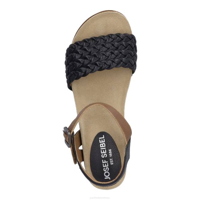 limpio 16 sandalias mujer Josef Seibel VLLJ62 negro