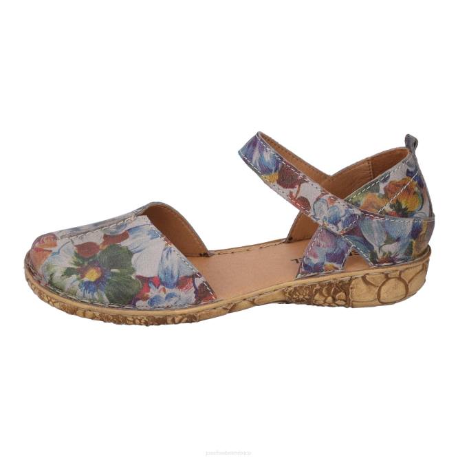 rosalía 42 sandalias mujer Josef Seibel VLLJ149 impresión de grafito