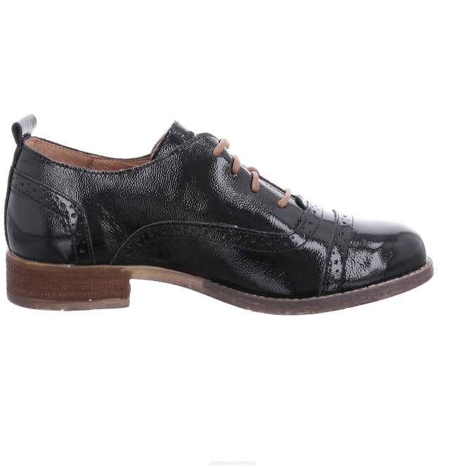 siena 73 zapatos con cordones mujer Josef Seibel VLLJ184 charol negro